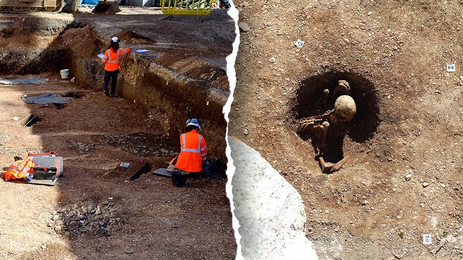 Ancient 'seated' skeletons unearthed beneath modern school site, puzzling archaeologists