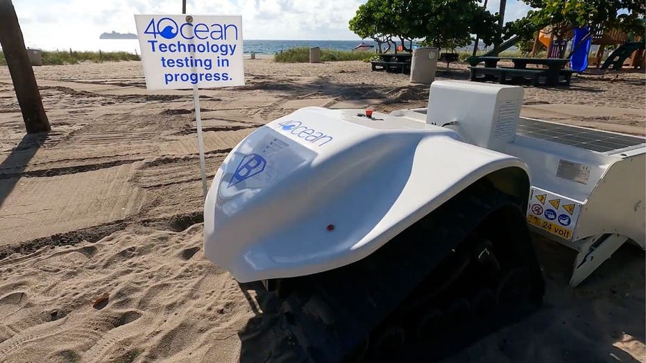 Robot cleans 32,000 square feet of beach per hour