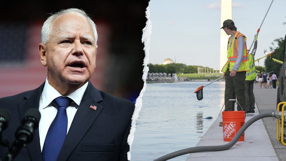 Tim Walz's jab at Trump over Reflecting Pool draws fraud scandal backlash: 'Sit this one out'