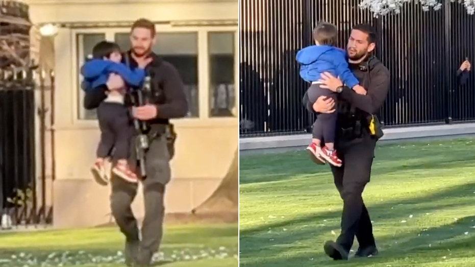 Toddler slips through White House fence, is carried out by Secret Service